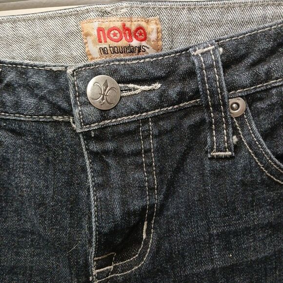 Nobo No Boundaries Junior 11 Dark Wash Bootcut Butterfly Pockets Embroidered - Picture 7 of 16
